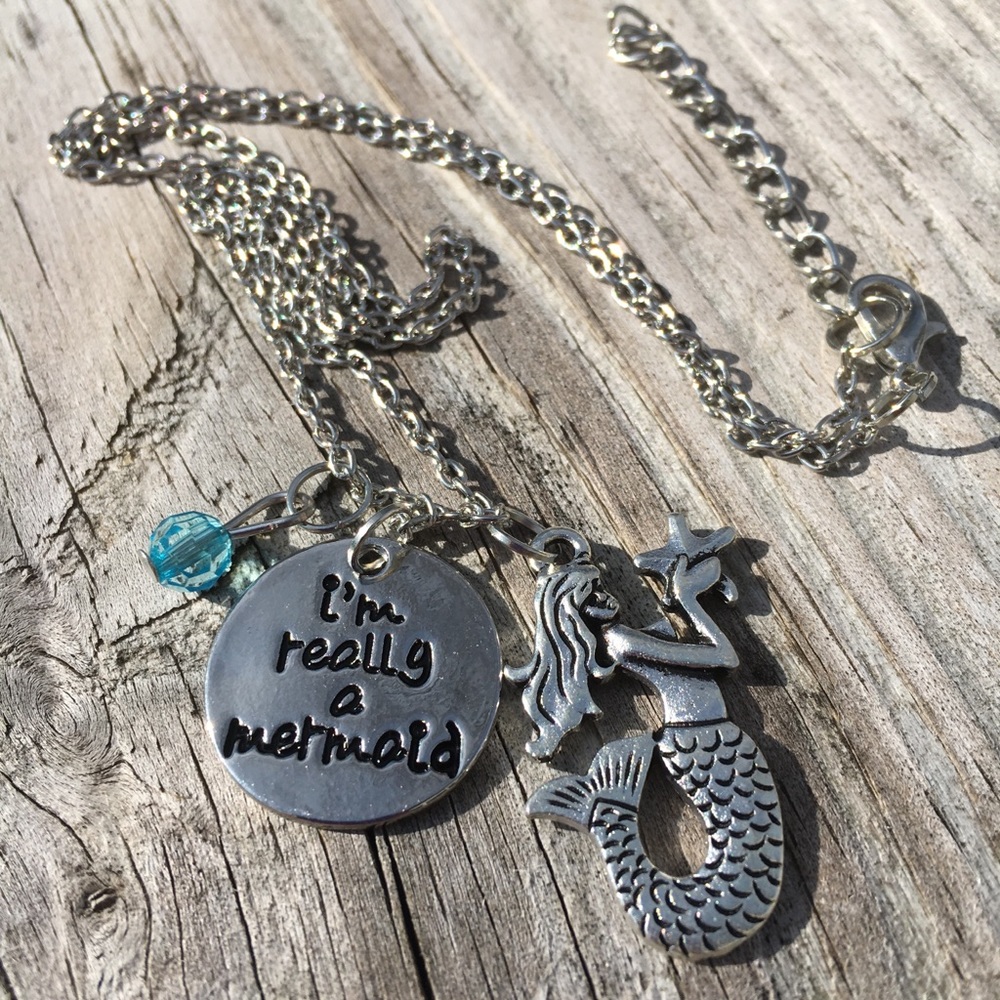 I’m Really a Mermaid Charm Necklace